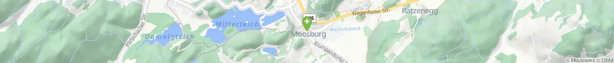 Kartendarstellung des Standorts für Moosburg Apotheke in 9062 Moosburg